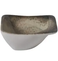 Gural Dipschaaltjes | CRATER | Porselein | Patina-Brons | 12 Stuks | 100x80mm