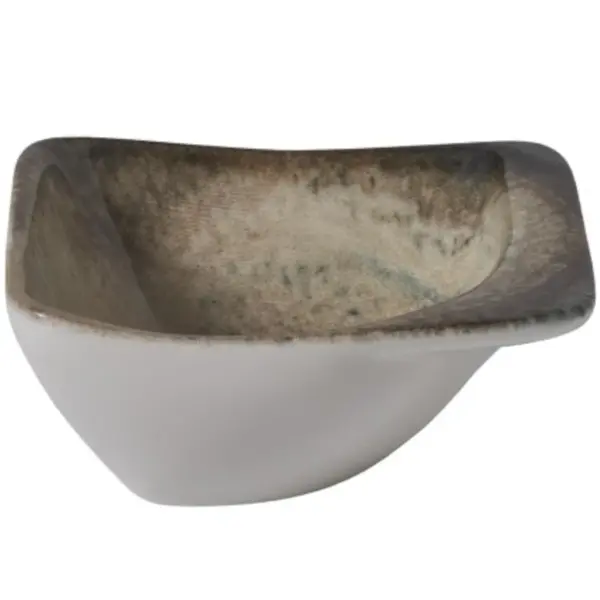 Dipschaaltjes | CRATER | Porselein | Patina-Brons | 12 Stuks | 100x80mm