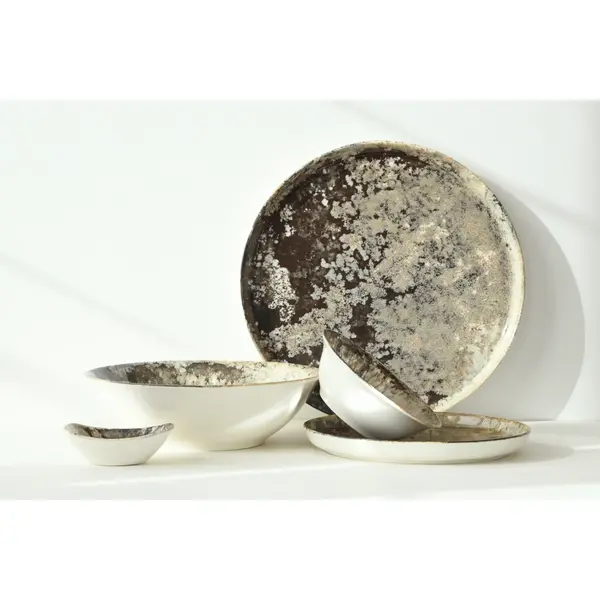 Kommen | FOREST | Porselein | Mosgrijs | 33cl | 12 Stuks | Ø135x45(h)mm