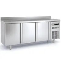 Coreco Koelwerkbank | 600 RANGE | 380L | 3 Deuren | -2°C/+8°C | Geforceerd | Temperatuuralarm | Achteropstand | 2020x600x850/950(h)mm