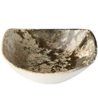 Gural Dipschaaltjes | FOREST | Porselein | Mosgrijs | 12 Stuks | 100x80mm 