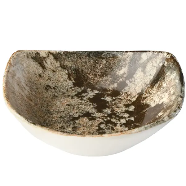 Dipschaaltjes | FOREST | Porselein | Mosgrijs | 12 Stuks | 100x80mm