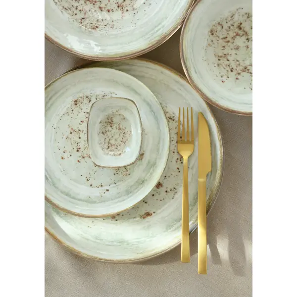 Borden | NATURE | Porselein | Ecru | 12 Stuks | Ø210mm