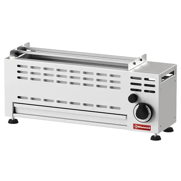 Spiesjesgrill | Gas | Oppervlak 550x136 | 7kW | Piëzo Ontsteking | 700x200x285/310(h)mm