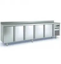 Coreco Koelwerkbank | 600 RANGE | 651L | 5 Deuren | -2°C/+8°C | Statisch + Ventilator | Temperatuuralarm | Achteropstand | 3070x600x850/950(h)mm
