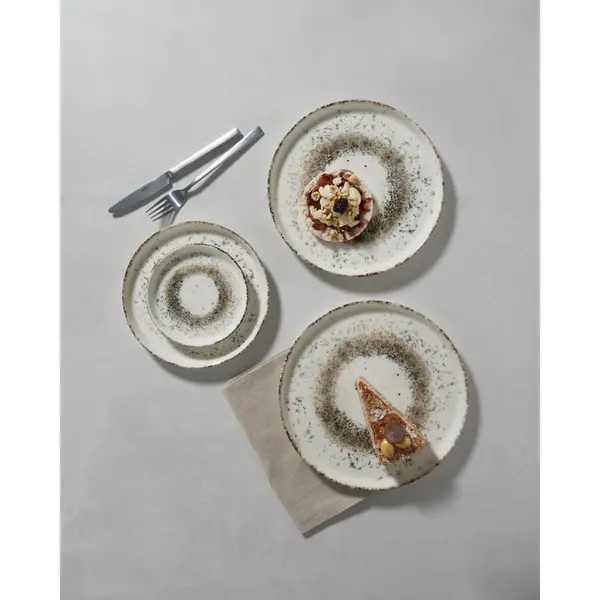 Borden | GALAXY | Porselein | Wit | 6 Stuks | Ø290mm