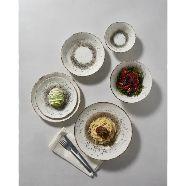 Pastaborden | GALAXY | Porselein | Wit | 6 Stuks | Ø260mm