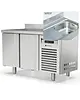 Coreco Koelwerkbank | 600 RANGE | 245L | 2 Deuren | -2°C/+8°C | Geforceerd | Temperatuuralarm | Achteropstand | Spoelbak | 1495x600x850/950(h)mm 