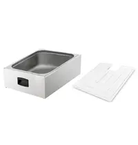 Diamond Sous-Vide Waterbak | VACUUM COOKING PLUS | RVS | 50L | 2/1 GN | Incl. Deksel | 565x685x230(h)mm 