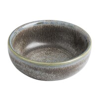 Olympia Dipschaaltjes | EMBER | Porselein | Blauw/Bruin | 4cl | 8 Stuks | Ø78x29(h)mm