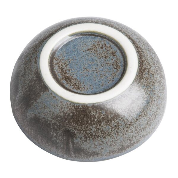 Dipschaaltjes | EMBER | Porselein | Blauw/Bruin | 4cl | 8 Stuks | Ø78x29(h)mm