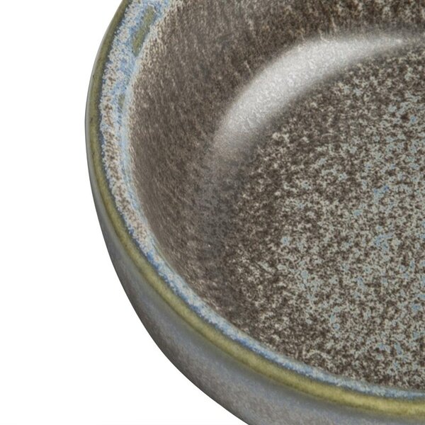 Dipschaaltjes | EMBER | Porselein | Blauw/Bruin | 4cl | 8 Stuks | Ø78x29(h)mm