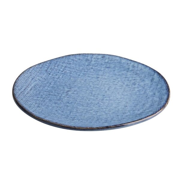 Coupeborden | DENIM | Porselein | Blauw | 6 Stuks | Ø230x22(h)mm
