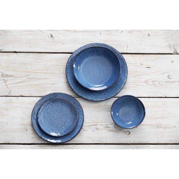 Coupeborden | DENIM | Porselein | Blauw | 4 Stuks | Ø285x30(h)mm