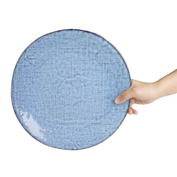 Coupeborden | DENIM | Porselein | Blauw | 4 Stuks | Ø285x30(h)mm