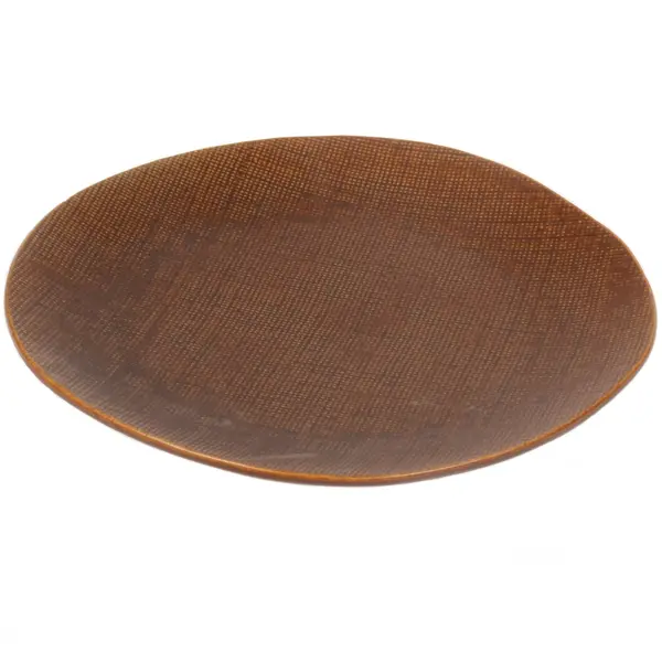 Borden | TEXTURE DARK | Porselein | Bruin | 6 Stuks | Ø210x19(h)mm