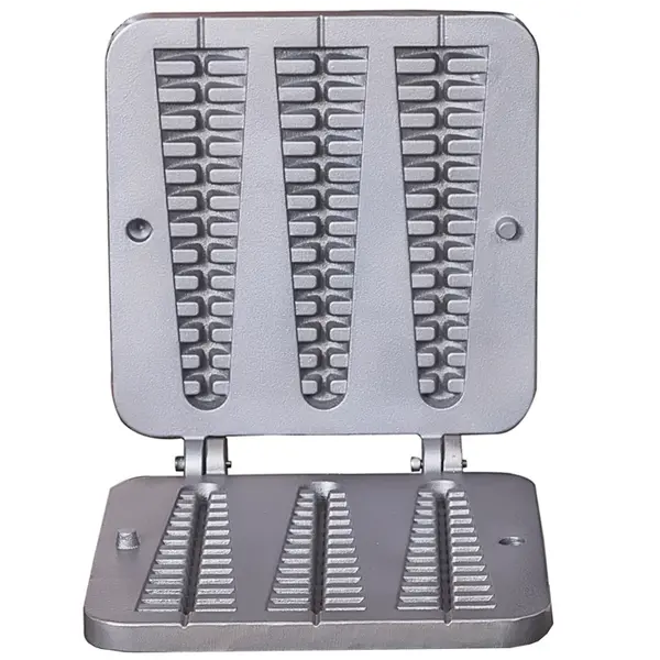 Wisselplaten | WAFFELINO | Lollypopwafels (230x30x24mm) | Gietijzer