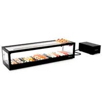 SAYL Sushivitrine | LOGIC | Zwart | 0°C/+4°C | Statisch | 1 Niveau | Losse Koelunit (Inbouw) | 1190x380x300(h)mm