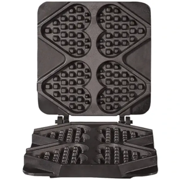 Wisselplaten | TIAMO | Hartvormige Wafels (132x125x24mm) | Gietijzer