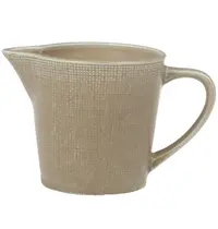 Inspire Melkkannetjes | TEXTURE LIGHT | Porselein | Beige | 22cl | 6 Stuks | Ø80/130x80(h)mm