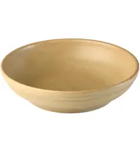 Inspire Pastaborden | PRATO HONEY | Keramiek | Ambergeel | 6 Stuks | Ø230x55(h)mm