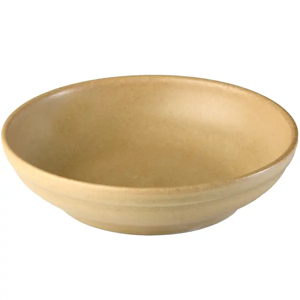 Pastaborden | PRATO HONEY | Keramiek | Ambergeel | 6 Stuks | Ø230x55(h)mm
