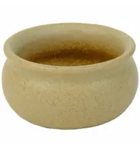Inspire Dipschaaltjes | PRATO HONEY | Keramiek | Ambergeel | 7cl | 12 Stuks | Ø75x35(h)mm