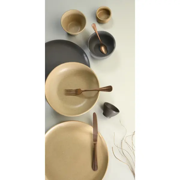 Dipschaaltjes | PRATO TAUPE | Keramiek | Leigrijs | 8cl | 24 Stuks | Ø75x50(h)mm