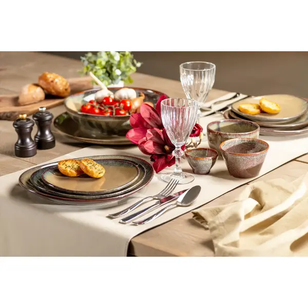 Borden | PRATO RUSTIQUE | Keramiek | Roestbruin | 12 Stuks | 250x225mm