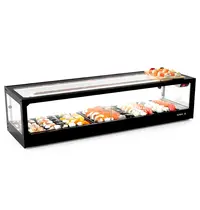 SAYL Sushivitrine | LOGIC | Zwart | 0°C/+4°C | Statisch | 1 Niveau | Externe Koeling (Excl.) | 1190x380x300(h)mm