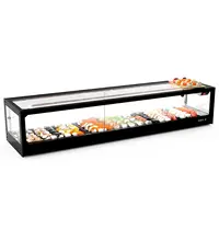 SAYL Sushivitrine | LOGIC | Zwart | 0°C/+4°C | Statisch | 1 Niveau | Externe Koeling (Excl.) | 1540x380x300(h)mm