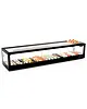 SAYL Sushivitrine | LOGIC | Zwart | 0°C/+4°C | Statisch | 1 Niveau | Externe Koeling (Excl.) | 1540x380x300(h)mm 