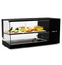 SAYL Tapasvitrine | LOGIC | Zwart | +2°C/+6°C | Statisch | 2 Niveaus | 970x380x460(h)mm