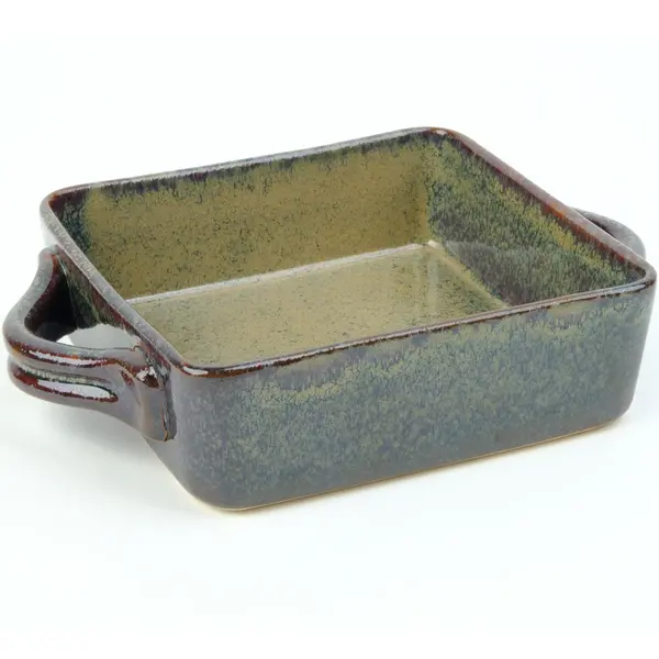 Serveerschalen | PRATO RUSTIQUE | Keramiek | Roestbruin | 82cl | 6 Stuks | 170x170x55(h)mm