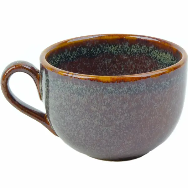 Kopjes | PRATO RUSTIQUE | Keramiek | Roestbruin | 18cl | 12 Stuks | Ø95/120x65(h)mm