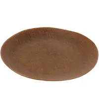 Inspire Borden | TEXTURE DARK | Porselein | Bruin | 6 Stuks | Ø260x25(h)mm