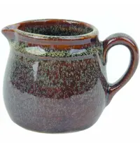 Inspire Melkkannetjes | PRATO RUSTIQUE | Keramiek | Roestbruin | 20cl | 12 Stuks | Ø60x75(h)mm 