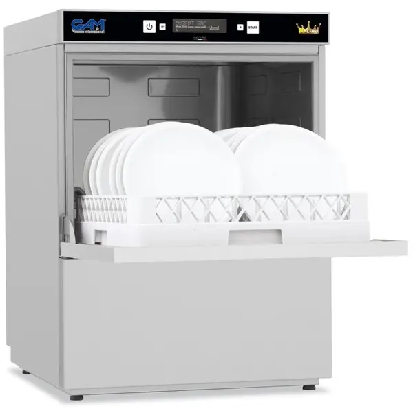 Horeca Vaatwasser | Mand 500x600 | Afvoerpomp | Zeeppomp | Naglanspomp | Breaktank | 400V | 595x700x850(h)mm