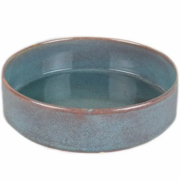 Diepe Borden | LAGUNA | Keramiek | Azuurblauw | 6 Stuks | Ø210x50(h)mm