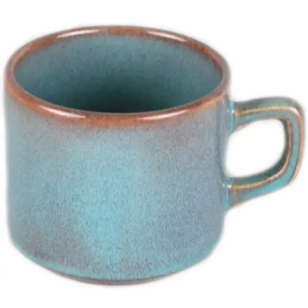 Kopjes | LAGUNA | Keramiek | Azuurblauw | 18.5cl | 12 Stuks | Ø75x65(h)mm