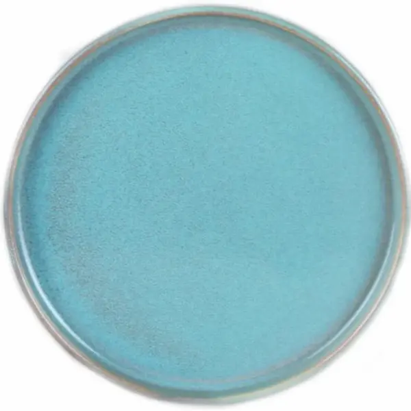 Borden | LAGUNA | Keramiek | Azuurblauw | 6 Stuks | Ø210x20(h)mm