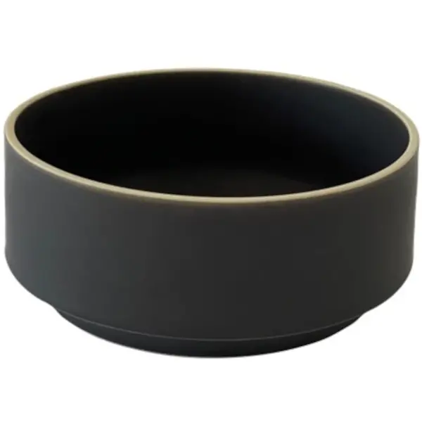 Kom | ATLAS | Keramiek | Zwart | 190cl | Per Stuk | Ø205x90(h)mm