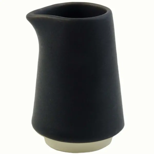 Melkkannetjes | ATLAS | Keramiek | Zwart | 17cl | 6 Stuks | Ø40x100(h)mm