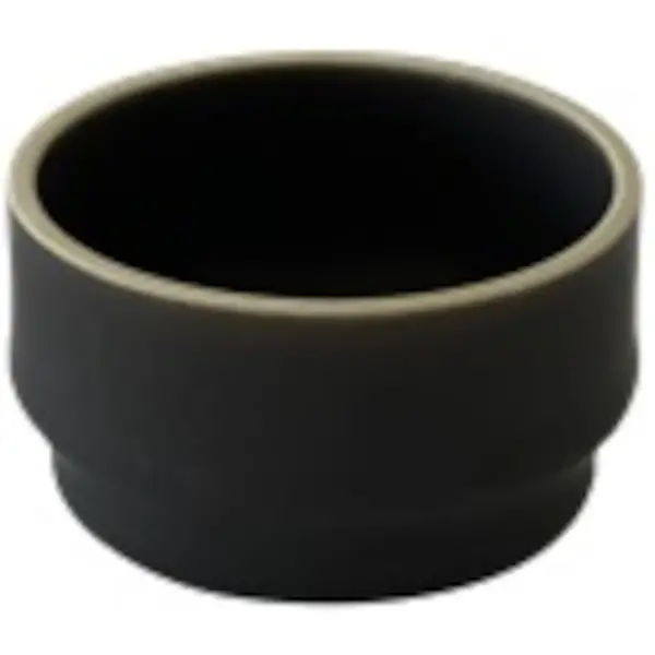 Dipschaaltjes | ATLAS | Keramiek | Zwart | 8cl | 6 Stuks | Ø70x40(h)mm
