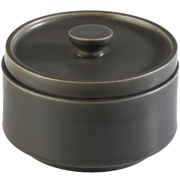 Ramekin | ATLAS | Keramiek | Zwart | 40cl | Per Stuk | Ø120x60(h)mm
