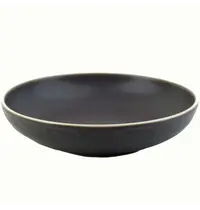 Molde Diepe Borden | EDGE | Keramiek | Zwart | 6 Stuks | Ø225x50(h)mm