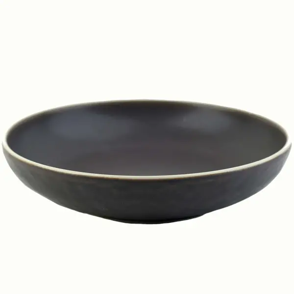 Diepe Borden | EDGE | Keramiek | Zwart | 6 Stuks | Ø270x50(h)mm