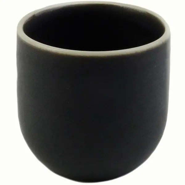 Espressokopjes | EDGE | Keramiek | Zwart | 9cl | 6 Stuks | Ø55x60(h)mm