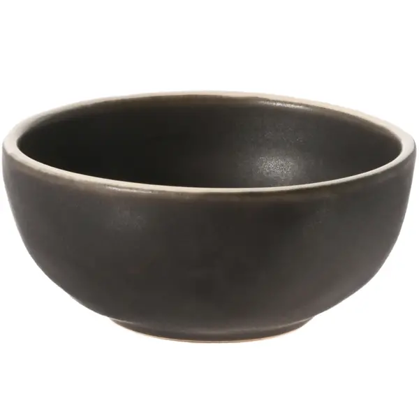 Dipschaaltjes | EDGE | Keramiek | Zwart | 6cl | 6 Stuks | Ø80x35(h)mm