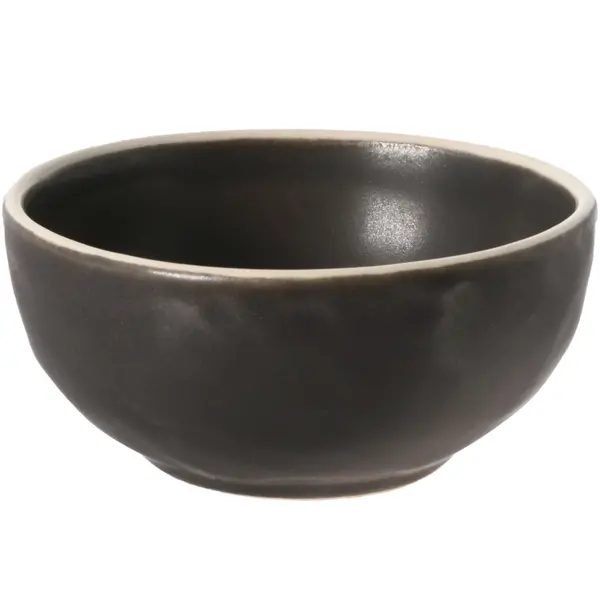 Dipschaaltjes | EDGE | Keramiek | Zwart | 10.5cl | 6 Stuks | Ø90x40(h)mm
